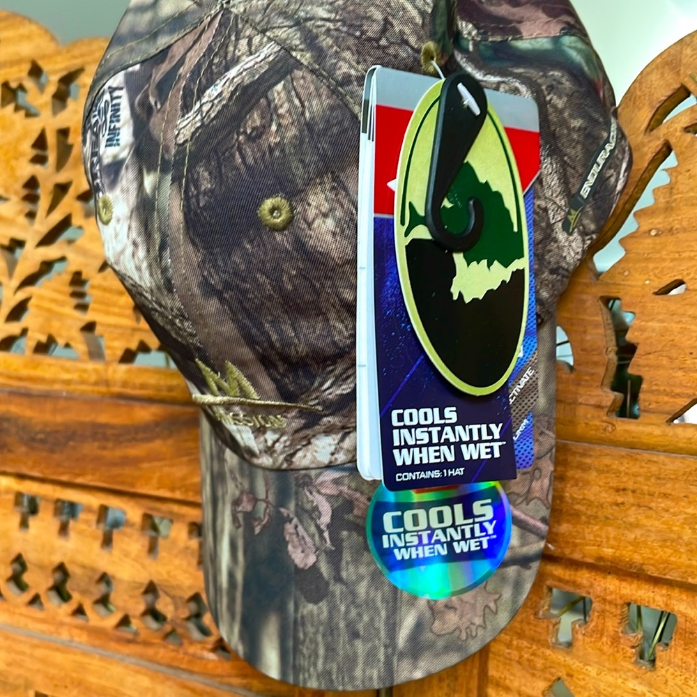 😎 NWT COOLING BASEBALL HAT MISSION MOSSY OAK COOLING BASEBALL CAP